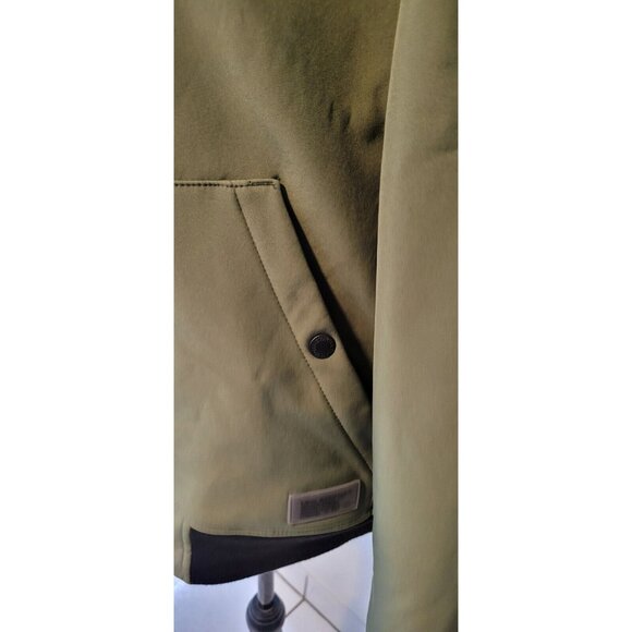 Levi's Jacket Mens S Green Collared Full Zip Pockets Water Resistant Coat - Picture 3 of 10
